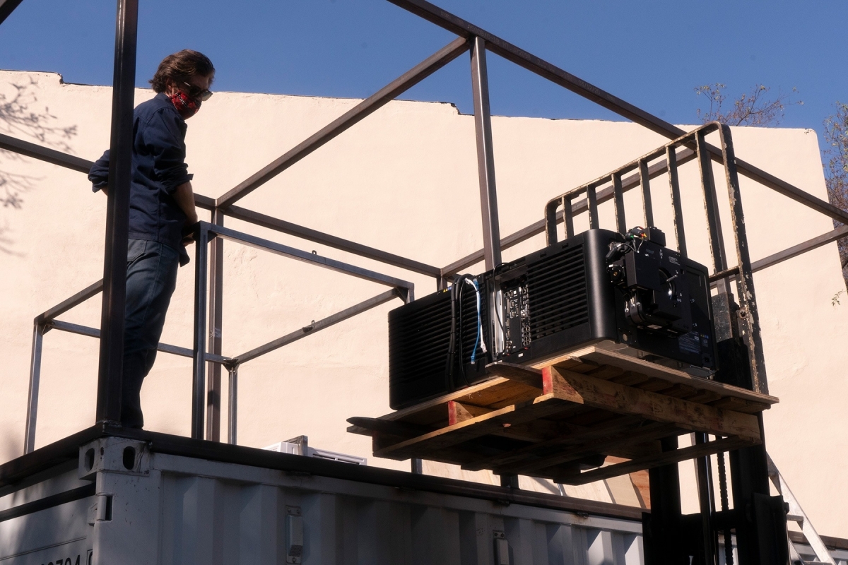 Hollywood Legion Theater projector