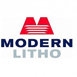 Modern litho and brown printing logo