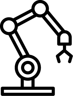Robotics icon black