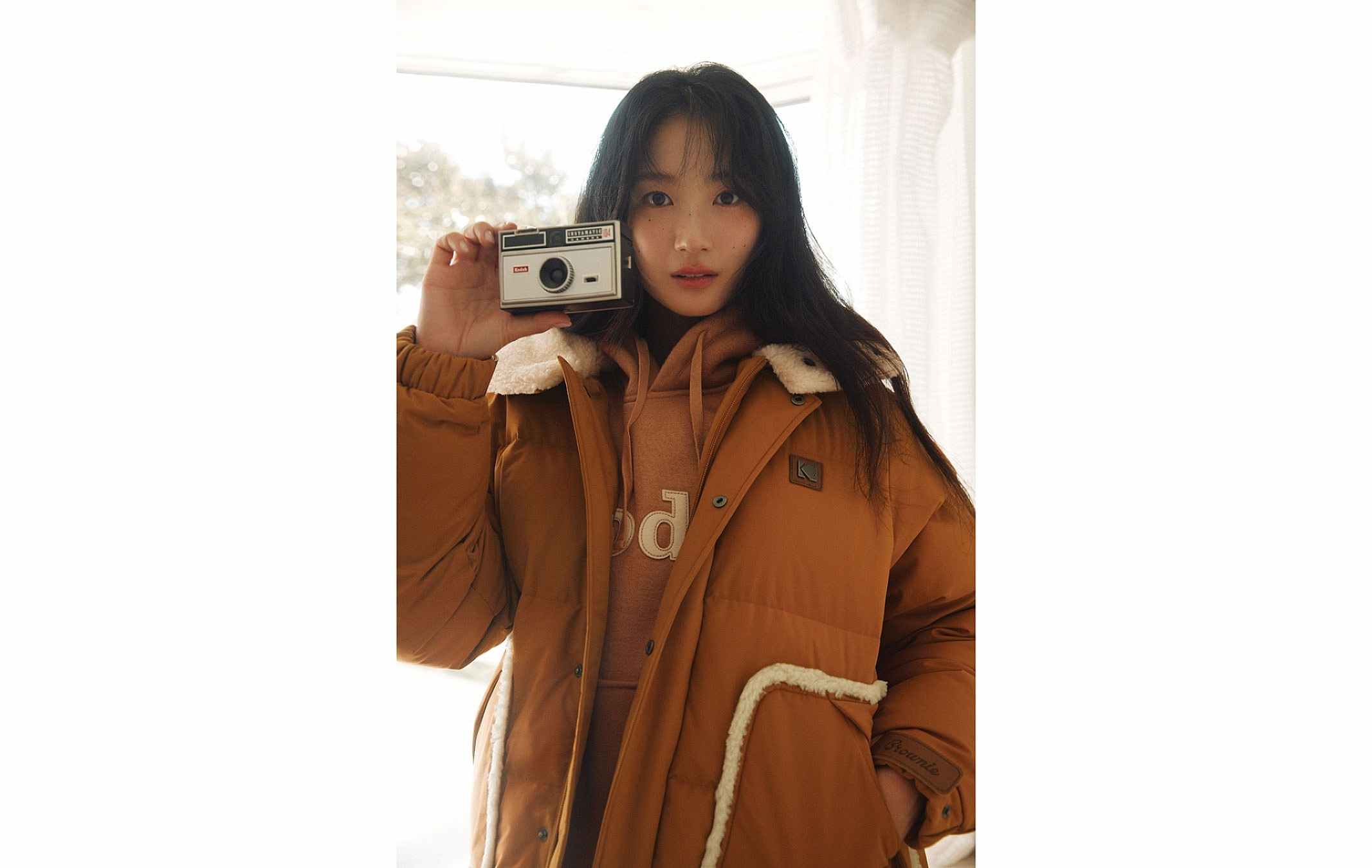 ◆KODAK◆ Codacolor semi-overfit anorak BEIGE K3323LJK84BEI Kodak Apparel Unisex Trip Hoodie Anorak Khaki | Sweatshirts