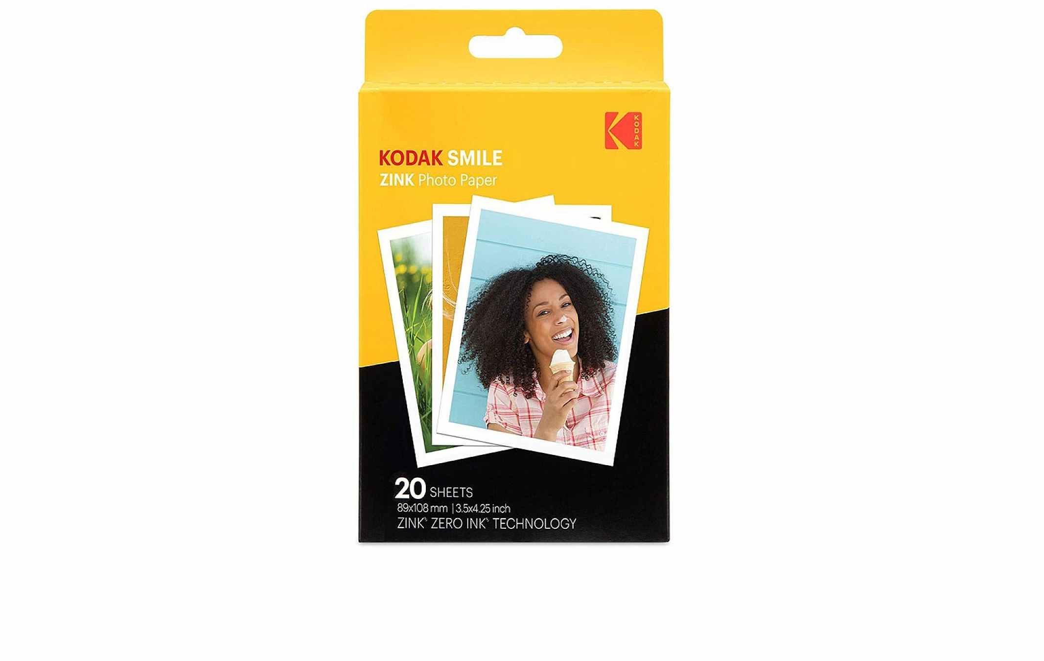 KODAK SMILE ZINK 3.5”x 4.25” Photo Paper | Kodak
