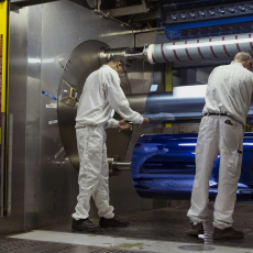 Estar pet films workers film roll