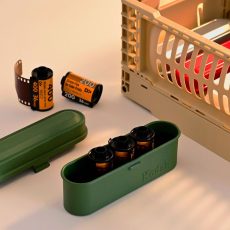 Film case next to container