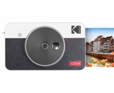 KODAK Mini Shot 2 Retro 4Pass 2in1 ホワイト KODAK Mini Shot 2 Retro Instant Camera and Photo Printer