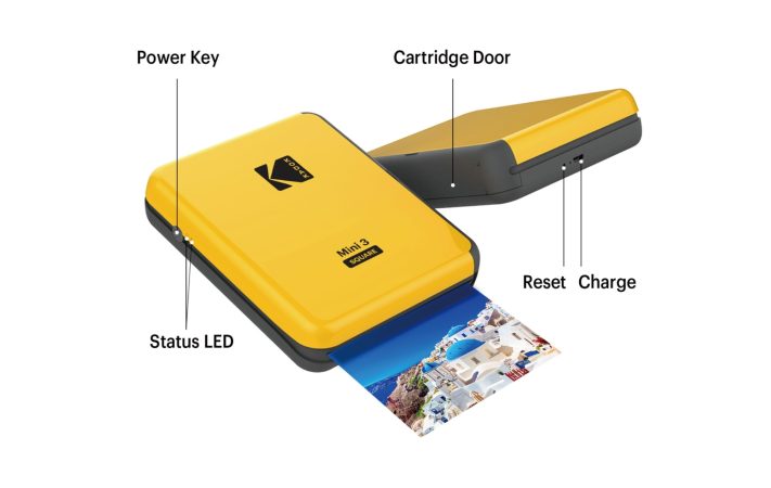 KODAK Mini 3 Square Instant Photo Printer features