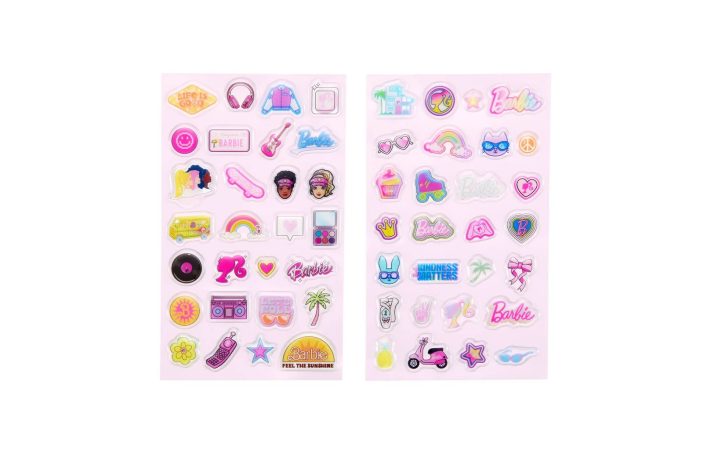 Barbie kodak accessories sticker set