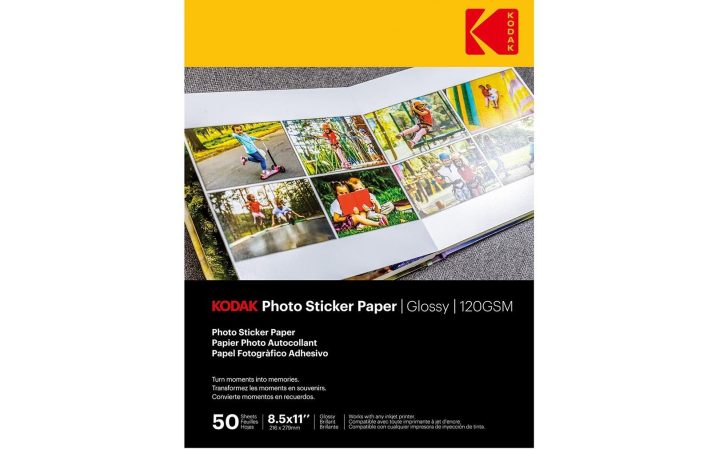 A package of Kodak Sticker Paper Glossy