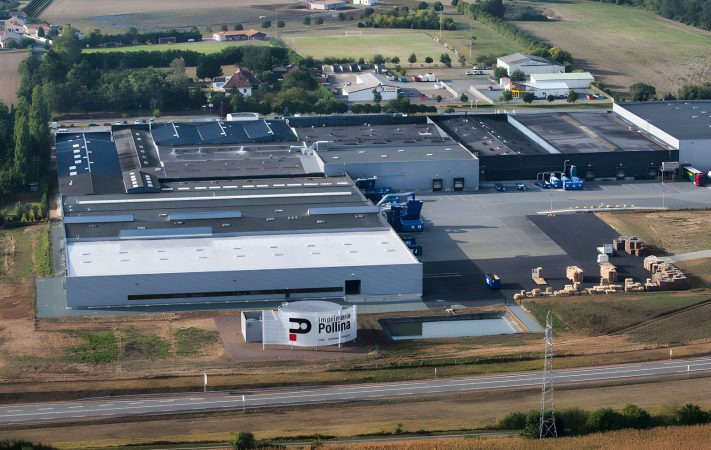 Imprimerie Pollina aerial view