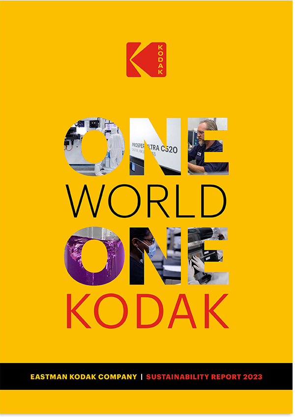 Kodak Sustainability Report 2023 cover