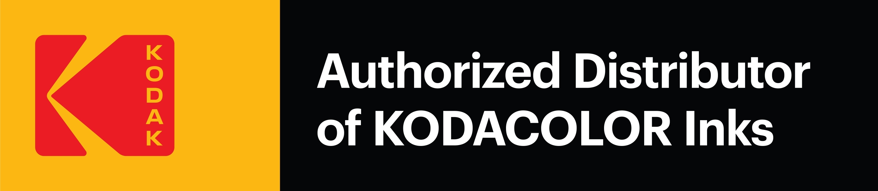 Authorized Distributor of KODACOLOR Inks badge