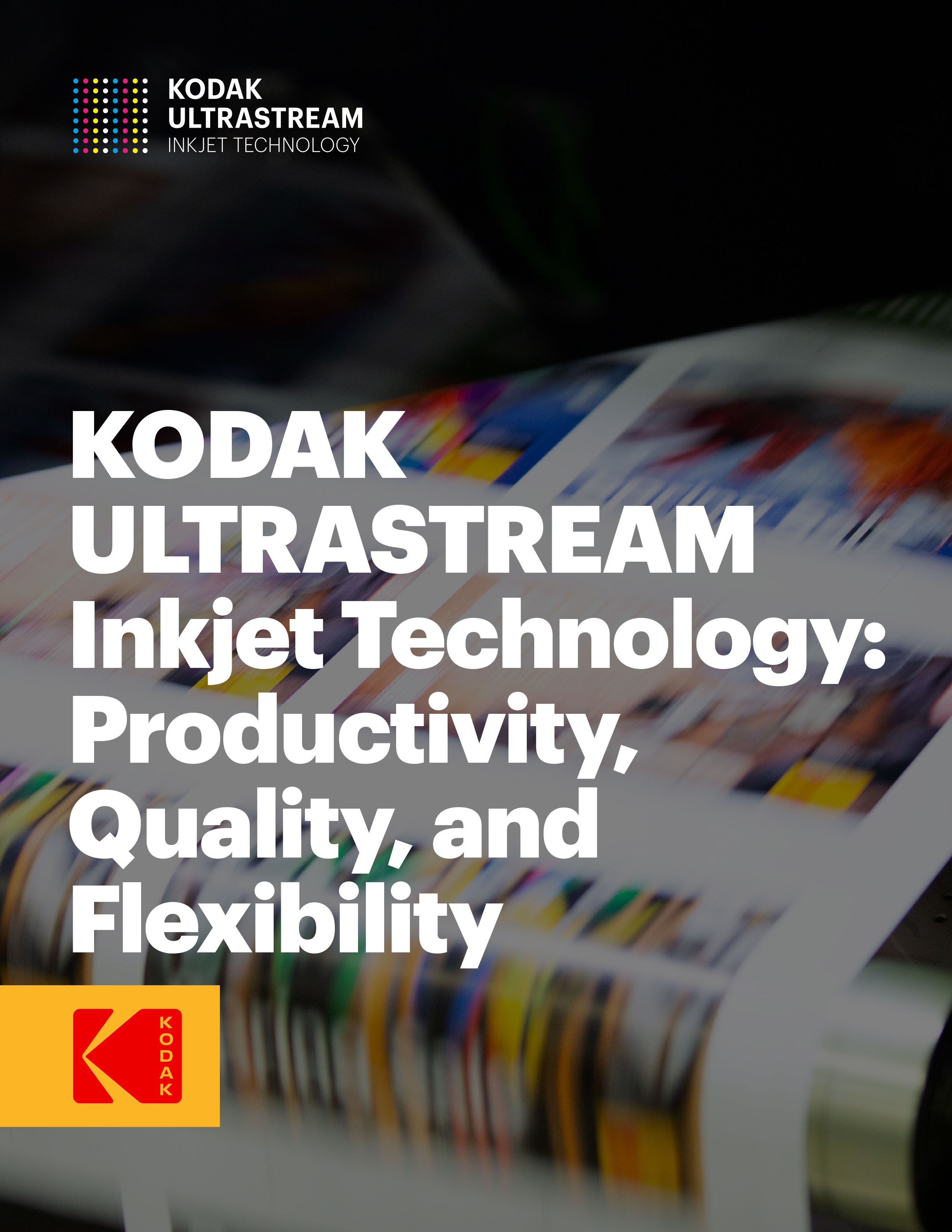 KODAK ULTRASTREAM Inkjet Technology white paper cover