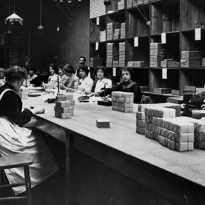 Eastman heritage employees assembly line