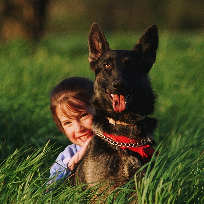 Photo heritage girl dog kinsa