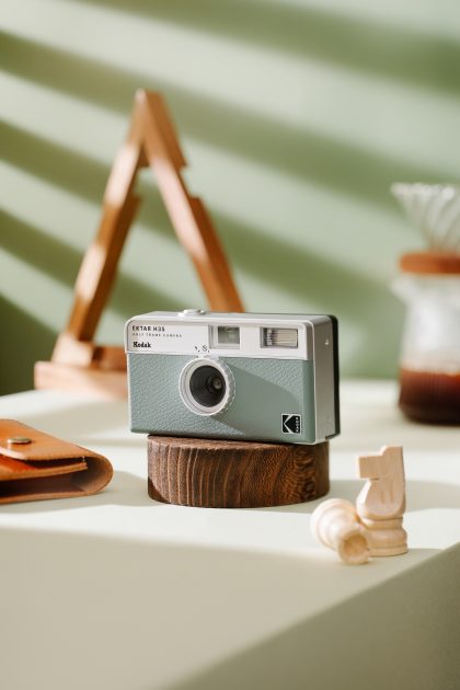green kodak camera