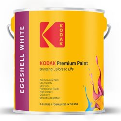 Latex paint eggshell white