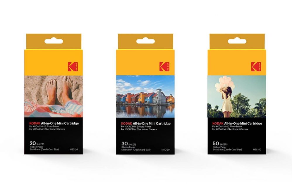 Kodak MSC-50 All-in-One 10-Sheet Mini Cartridges for Kodak Photo Printer  Mini 2 and Mini Shot Camera (5 Pack for 50 Sheets Total) 