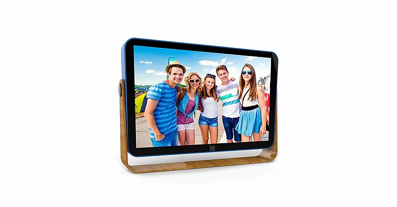Kodak 10-Inch Smart Touch Screen Rechargeable Digital Picture Frame Calendar Wi-Fi Enabled with 16GB of Internal Memory HD Photo Display and Music/Video Support Weather and Location Updates 